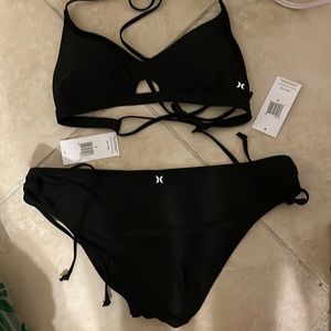 Hurley bikini  bottoms moderate coverage XL black